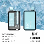 HEBAT一次性電子煙｜10000口｜5%尼古丁｜550mAh 可充電｜口味-冰泉