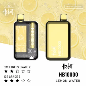 HEBAT一次性電子煙｜10000口｜5%尼古丁｜550mAh 可充電｜口味-檸檬水
