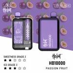 HEBAT一次性電子煙｜10000口｜5%尼古丁｜550mAh 可充電｜口味-百香果