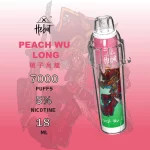 一次性電子煙 HEBAT BOOM｜7000口｜3.5%濃度｜650mAh 可充電｜口味-桃子烏龍