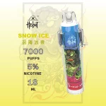 一次性電子煙 HEBAT BOOM｜7000口｜3.5%濃度｜650mAh 可充電｜口味-深海冰泉