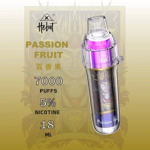 一次性電子煙 HEBAT BOOM｜7000口｜3.5%濃度｜650mAh 可充電｜口味-百香果