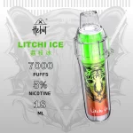 一次性電子煙 HEBAT BOOM｜7000口｜3.5%濃度｜650mAh 可充電｜口味-荔枝冰