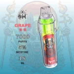 一次性電子煙 HEBAT BOOM｜7000口｜3.5%濃度｜650mAh 可充電｜口味-葡萄