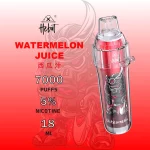 一次性電子煙 HEBAT BOOM｜7000口｜3.5%濃度｜650mAh 可充電｜口味-西瓜汁