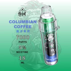 一次性電子煙 HEBAT BOOM｜7000口｜3.5%濃度｜650mAh 可充電｜口味-龍井茉莉